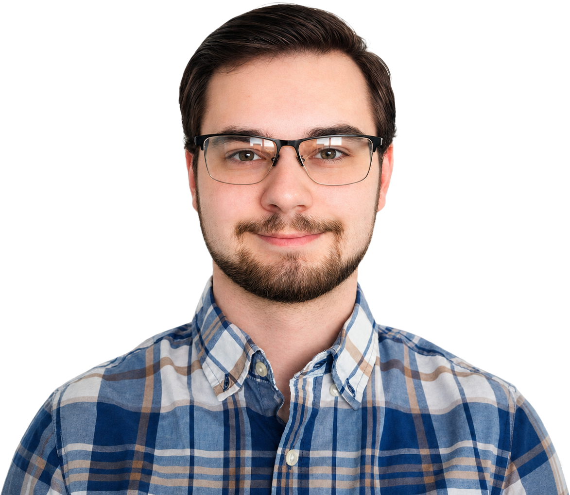 Matthew Roupp standing outdoors